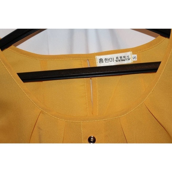 Mustard yellow top size small EUR size. - Picture 3 of 11